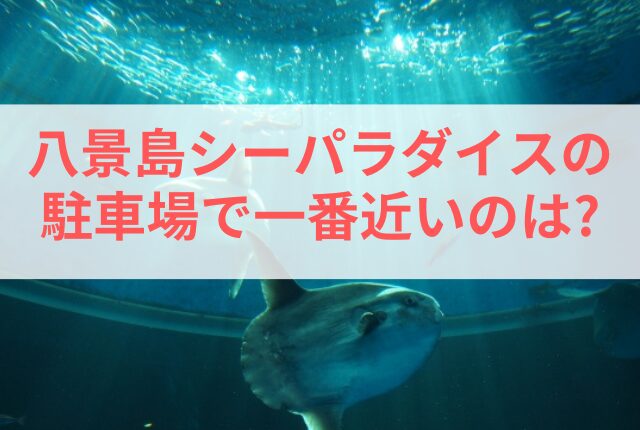 八景島シーパラダイス 駐車場 一番近い