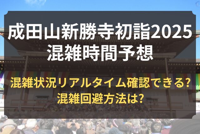 成田山新勝寺 初詣 混雑