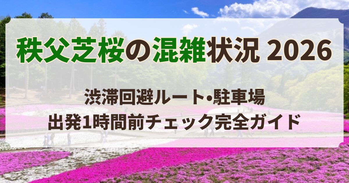 秩父芝桜 混雑